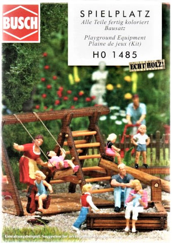 HO Scale Busch Gmbh & Co Kg 1485 Playground Equipment Kit