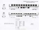 HO Scale Microscale 87-868 Amtrak Superliner Passenger Car Phase IV Stripes Set