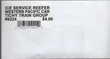 HO Scale Tichy Train Group 9224 Pacific Fruit Express/Western Pacific WP R30-9 Reefer Ice Service Decal Se