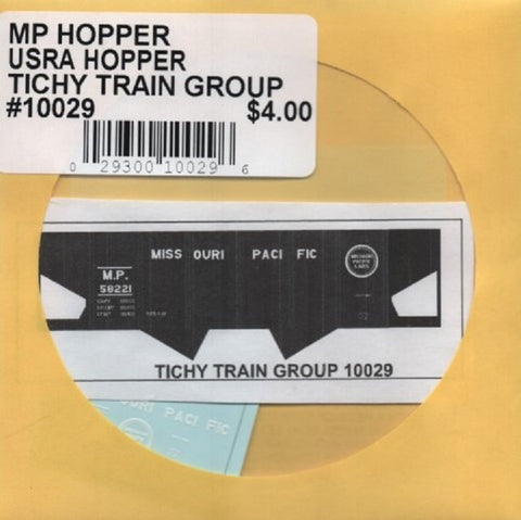 HO Scale Tichy Train Group 10029 Missouri Pacific USRA 2-Bay Hopper Decal Set