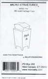 HO Scale Micro Structures 140 Photo-Etched Brass Garbage Cans pkg (2) Kit