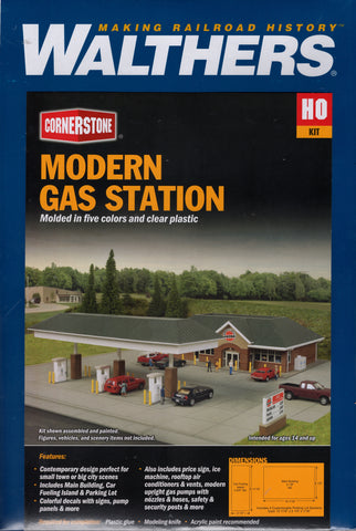 HO Scale Walthers Cornerstone 933-3538 Modern Travel Center Building Kit