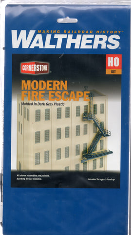 HO Scale Walthers Cornerstone 933-3736 Modern Fire Escape Kit
