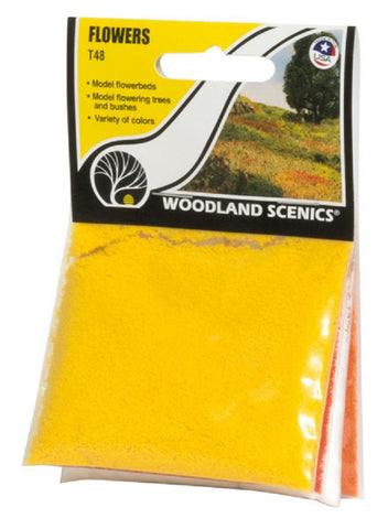 Woodland Scenics T48 Yellow, White, Orange & Red Flowers