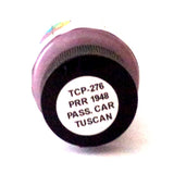 Tru-Color TCP-276 PRR Pennsylvania 1948+ Passenger Car Tuscan 1 oz Paint