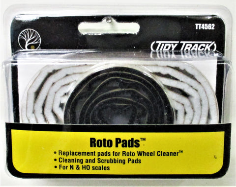 HO/N Scale Woodland Scenics TT4562 Roto Wheel Cleaner Replacement Pads