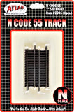 N Scale Atlas 2005 Code 55 2" Straight Track 6 pcs