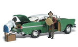 N Scale Woodland Scenics AutoScenes AS5326 Lubeners Loading Green Coupe