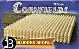 N Scale Bluford Shops #102 Autumn Harvest 1120 Stalks Cornfield Kit