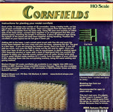 HO Scale Bluford Shops #204 Autumn Harvest 1120 Stalks Cornfield Kit