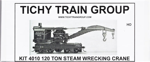 HO Scale Tichy Train Group 4010 120-Ton Brownhoist Railroad Wrecking Crane Kit