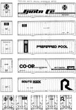 HO Scale Microscale 87-233 Assorted 40' Piggyback Trailers Decal Set