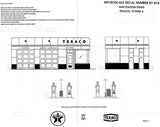 HO Scale Microscale 87-874 Texaco Flying A Gas Station Signs Decal Set