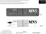 HO Scale Microscale 87-1330 Minneapolis Northfield & Southern Boxcars Decal Set