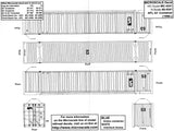 HO Scale Microscale MC-4341 American President Line APL 53' Container Decal Set