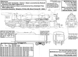 HO Scale Microscale MC-4362 Roman Gold Steam Locomotive Data Numberboards