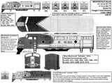 HO Scale Microscale 87-77 Santa Fe ATSF Freight Cab Unit Diesel Decal Set