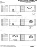 HO Scale Microscale 87-1026 Spokane Portland & Seattle SP&S 40/50' Boxcar Decal