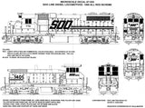 HO Scale Microscale 87-553 Soo Line Candy Apple Red Diesels Decal Set