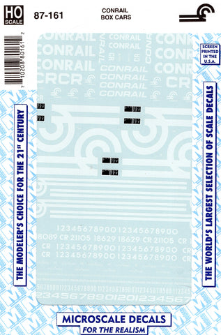 HO Scale Microscale 87-161 Early Conrail CR Freight Cars Cabooses Decal Set