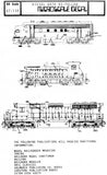 HO Scale Microscale 87-134 Yellow & Red Diesel Locomotive Data Decal Set