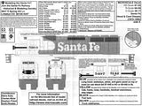 HO Scale Microscale 87-29 Santa Fe ATSF Warbonnet Freight Diesel Decal Set