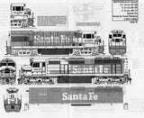 HO Scale Microscale 87-29 Santa Fe ATSF Warbonnet Freight Diesel Decal Set