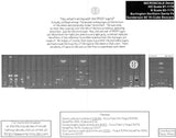 HO Scale Microscale 87-1179 BNSF 50' Gunderson Hi-Cube Boxcar Decal Set