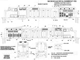 HO Scale Microscale 87-925 GE C44-9w Dash-9 & AC4400 Locomotive Data Decal Set