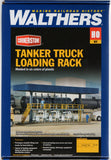 HO Scale Walthers Cornerstone 933-3169 Tanker Truck Loading Rack Building Kit