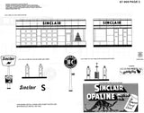 HO Scale Microscale 87-969 Sinclair Gas Station Sign Decal Set