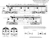 HO Scale Microscale 87-793 EMD E & F Unit Diesel Data & Numberboards Decal Set