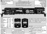 HO Scale Microscale 87-1075 Norfolk Southern NS C44-9w 25th Anniversary Decal