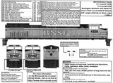 HO Scale Microscale 87-1076 BNSF C44-9W & AC4400CW Heritage II Decal Set