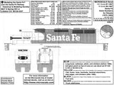 HO Scale Microscale 87-1067 Santa Fe ATSF Diesel Extra Numbers Decal Set