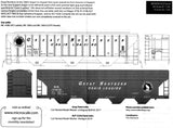 HO Scale Microscale 87-1336 Great Northern GN Gray Covered Hopper Decal Set