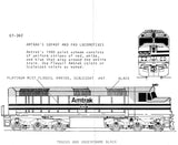 HO Scale Microscale 87-362 Amtrak Phase III SDP40F & F40PH Diesel Decal Set