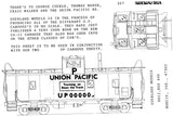 HO Scale Microscale 87-257 Union Pacific UP Caboose Safety Slogans Decal Set