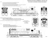 HO Scale Microscale 87-763 Wisconsin & Southern WSOR Stripes Decal Set