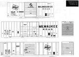 HO Scale Microscale 87-1358 Milwaukee Road MILW Boxcars Decal Set #2
