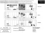 HO Scale Microscale 87-1358 Milwaukee Road MILW Boxcars Decal Set #2