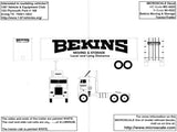 HO Scale Microscale MC-4322 Bekins Moving & Storage 40' Tractor/Trailer Decal