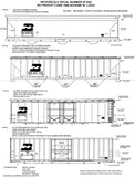 HO Scale Microscale 87-649 Burlington Northern BN Freight Cars Decal Set