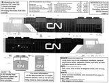 HO Scale Microscale 87-1073 Canadian National CN SD70 & SD75I Diesels Decal Set