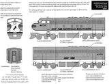 HO Scale Microscale 87-1272 Norfolk Southern NS Executive F-9s Decal Set