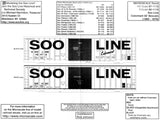 HO Scale Microscale 87-1115 Soo Line "Colormark" 50' Box Cars Decal Set