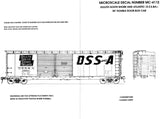 HO Scale Microscale MC-4112 Duluth South Shore & Atlantic 50' PS-1 Boxcar Decal