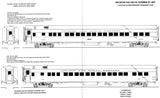 HO Scale Microscale 87-859 Chicago & North Western CNW Passenger Car Decal Set