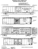 HO Scale Microscale 87-546 Wisconsin Central WC 50' Boxcars Decal Set