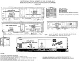 HO Scale Microscale 87-535 Chicago Burlington & Quincy Refrigerator Cars Decal